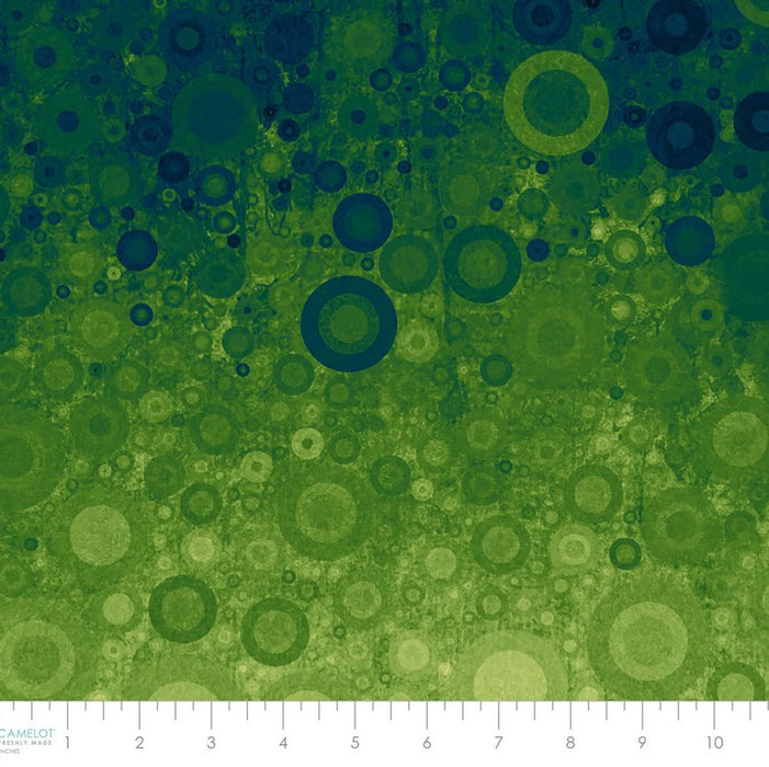 Sonny in the Sunflowers - Abstract Ombre Green