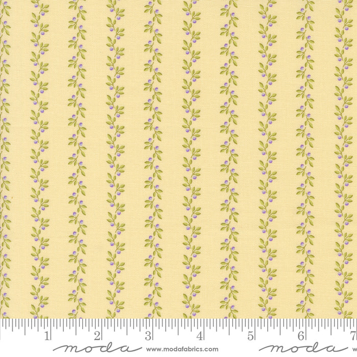 Georgia - Vine Stripes Soft Yellow