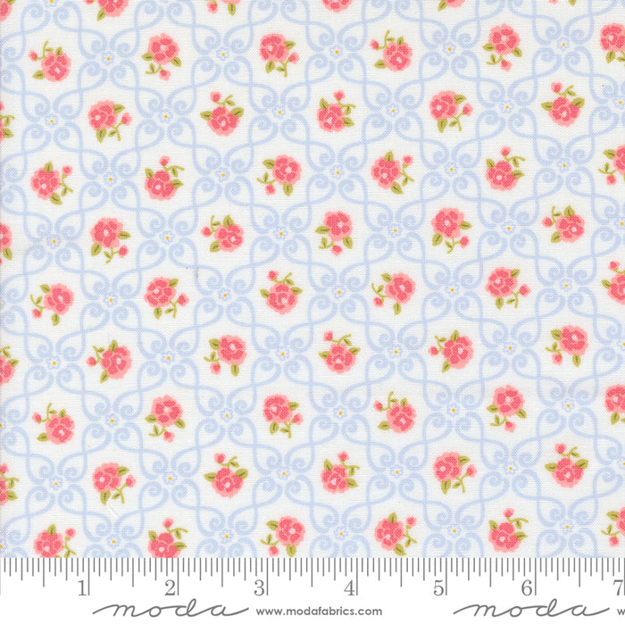 Memory Lane - Floral Scroll Off White