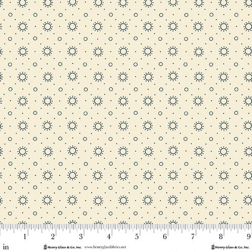 Buttercream & Brickle Bits - Radiant Circles 12-1/2" Remnant