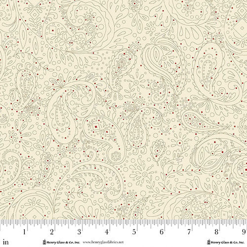 Buttercream & Brickle Bits - Meandering Paisley