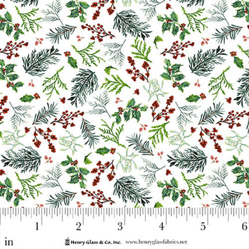 Joyful Snowmen - Branches & Berries White