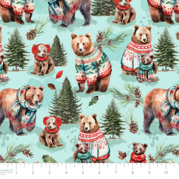 Merry Beary - Solstice Snuggles Light Aqua