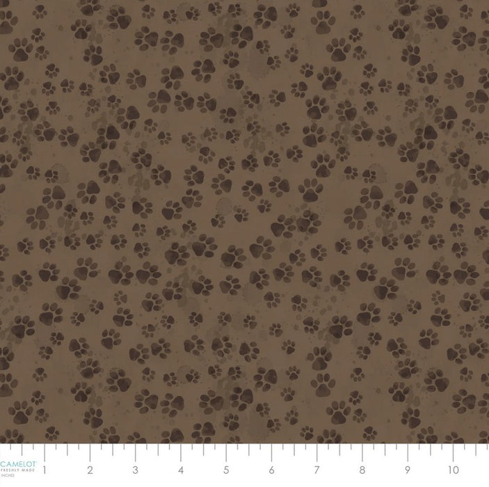 Merry Beary - Paw Print Trails Brown