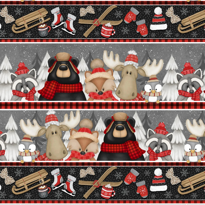Pinecone Ridge Lodge - Novelty Animal Stripe