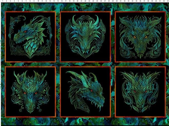 Dragon - Emerald Reign - Panel Multi