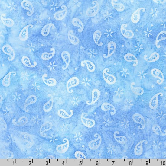 Artisan Batiks: Petite Pastels - Paisley Blue