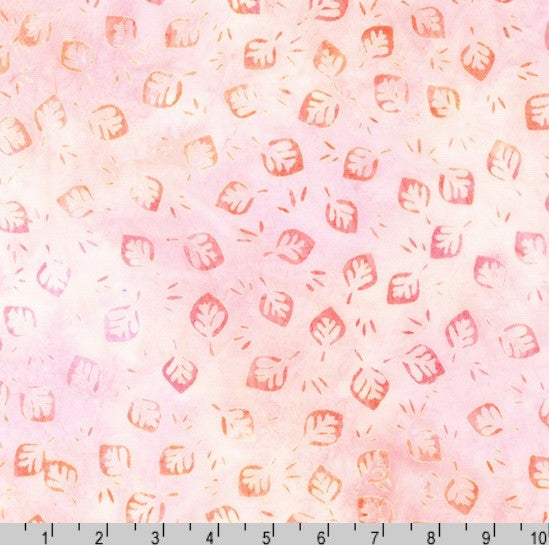 Artisan Batiks: Petite Pastels - Leaves Peony