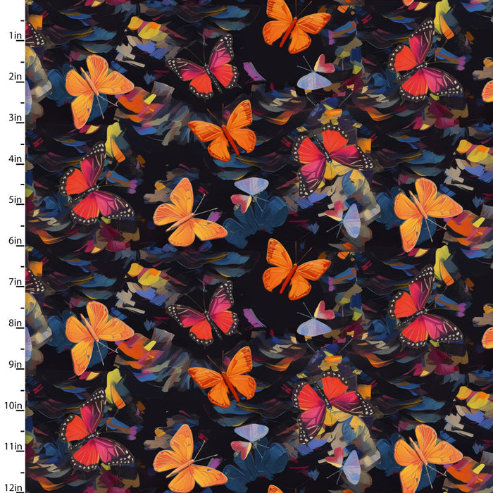 Purrfectly Playful - Watercolor Butterflies