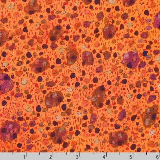 Sunlit Garden - Watercolor Foliage Tangerine