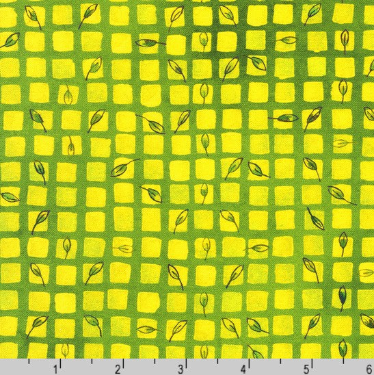 Sunlit Garden - Squares Avocado