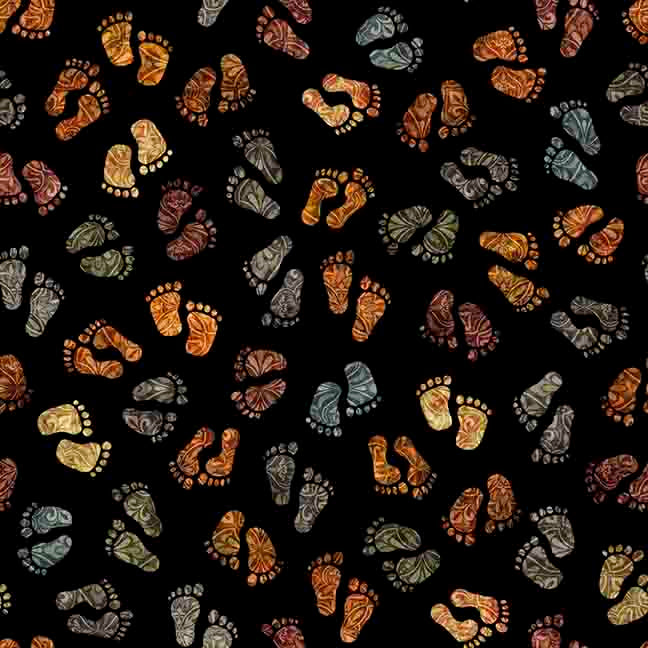Bigfoot - Footprints Black