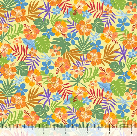 Jungle Friends - Palm Leaves Yellow