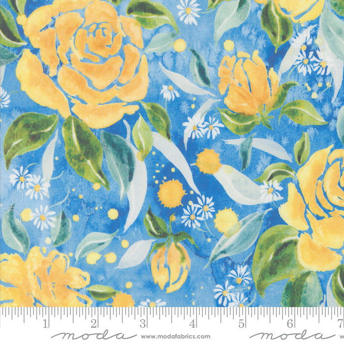 Sunshine & Blue Skies - Rose Upon Rows Bluebell