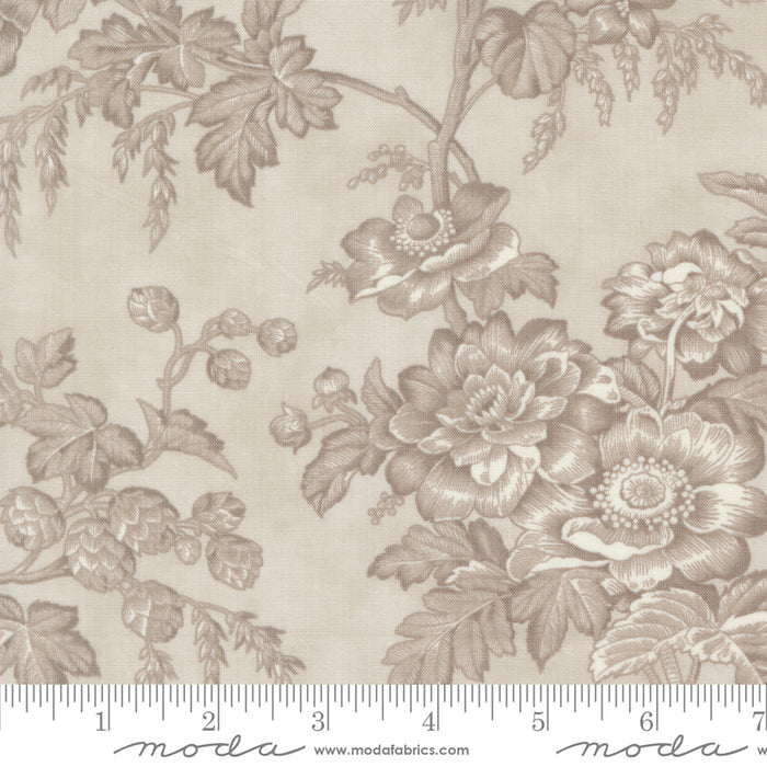 3 Sisters Favorites - Vintage Linens - Floral Silver