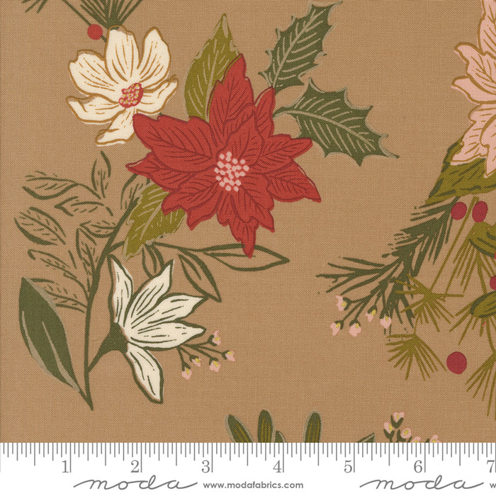 Old World Yuletide Metallic - Festive Florals Mushroom