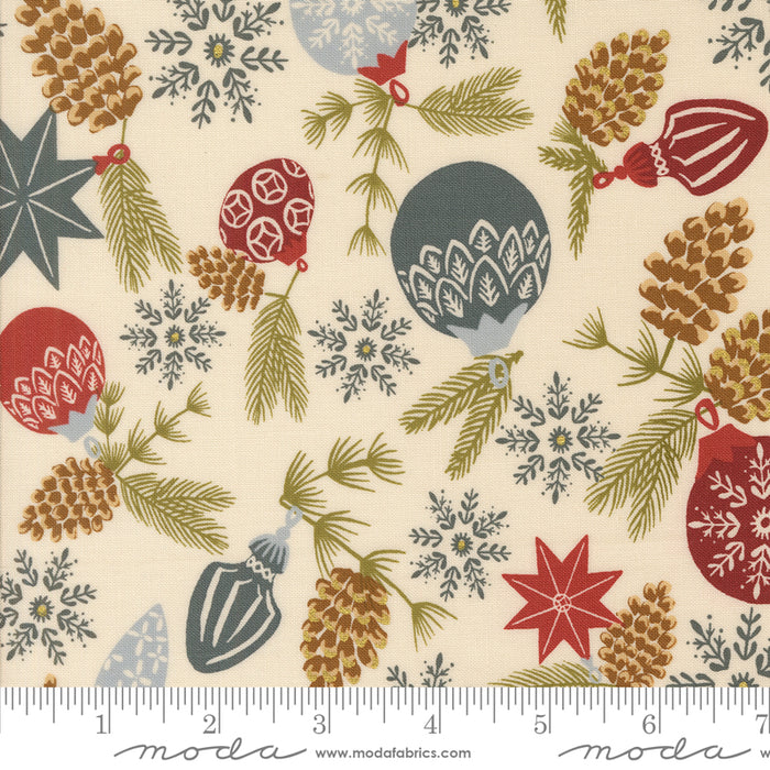 Old World Yuletide Metallic - Branch & Baubles Eggshell