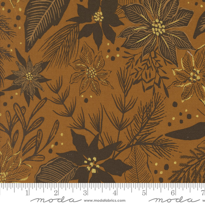 Old World Yuletide Metallic - Mix Florals Sienna