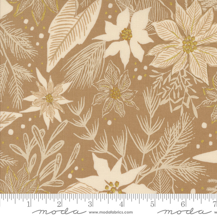 Old World Yuletide Metallic - Mix Florals Mushroom
