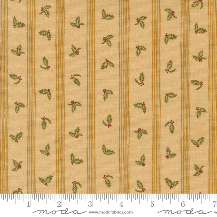 Old World Yuletide - Holly Stripe Almond
