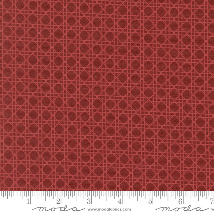 Old World Yuletide - Trellis Check Crimson