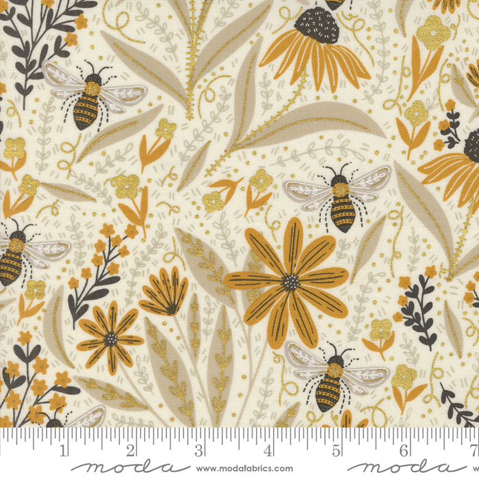 Bee Garden Metallic - Floral Bees Porcelain