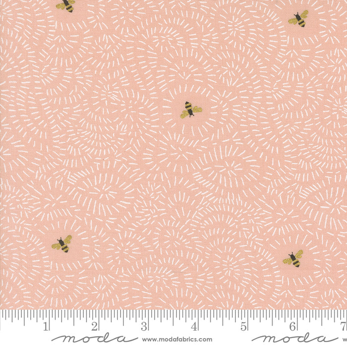 Bee Garden Metallic - Twists & Turns Rose