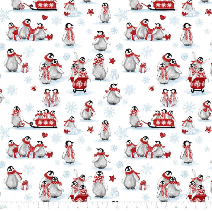 Penguin Party - Snow Day White