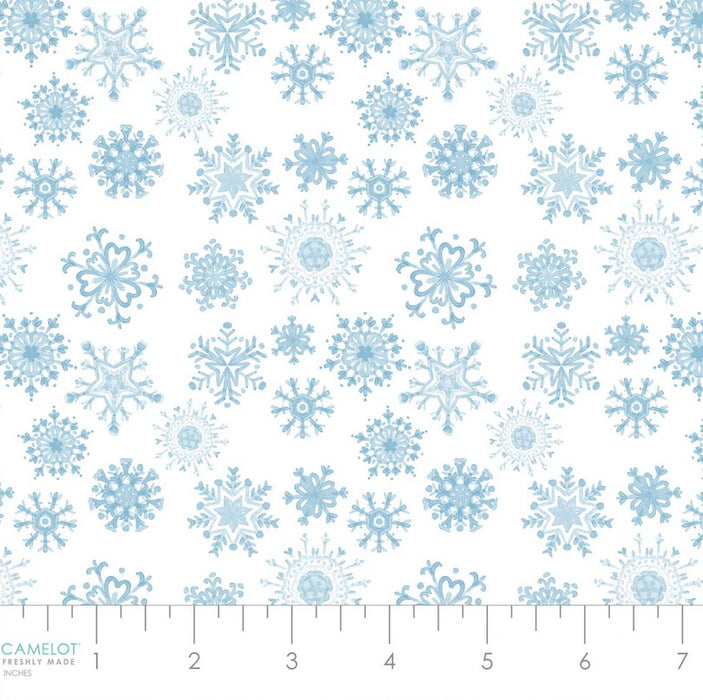 Penguin Party - Snowflakes White