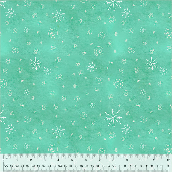 A Very Terri Christmas - Snow Flurries Turquoise