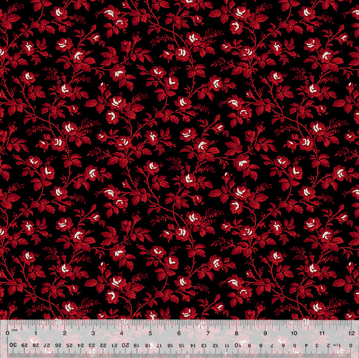 Sable & Scarlet - Flowering Vine Black