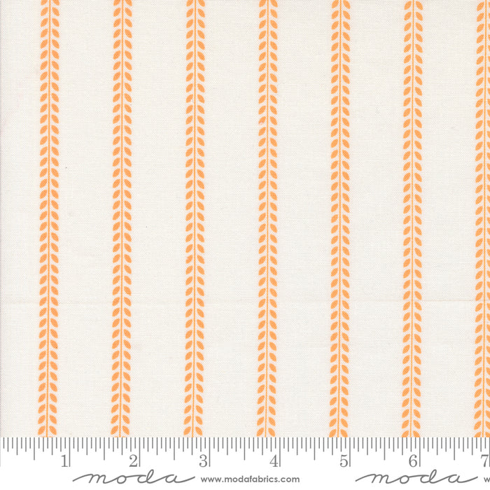 Summertime - Beach Towel Stripes Cream Orange
