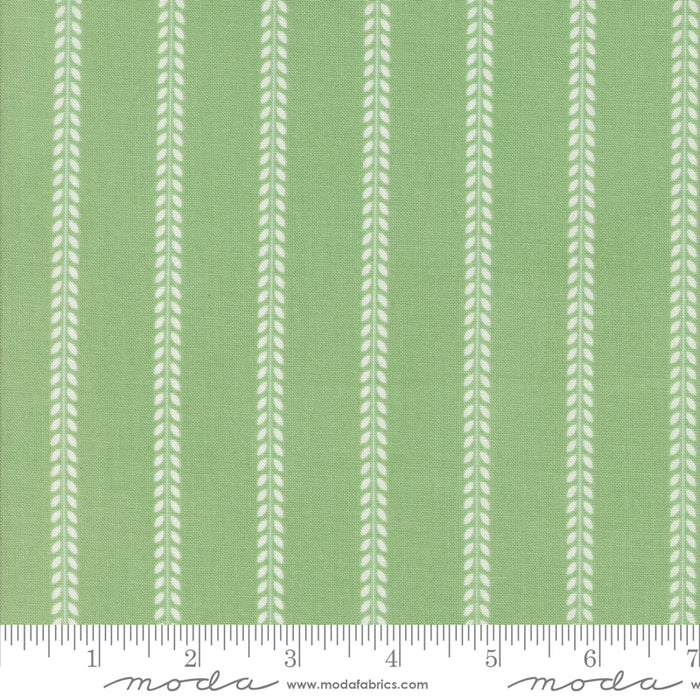 Summertime - Beach Towel Stripes Green