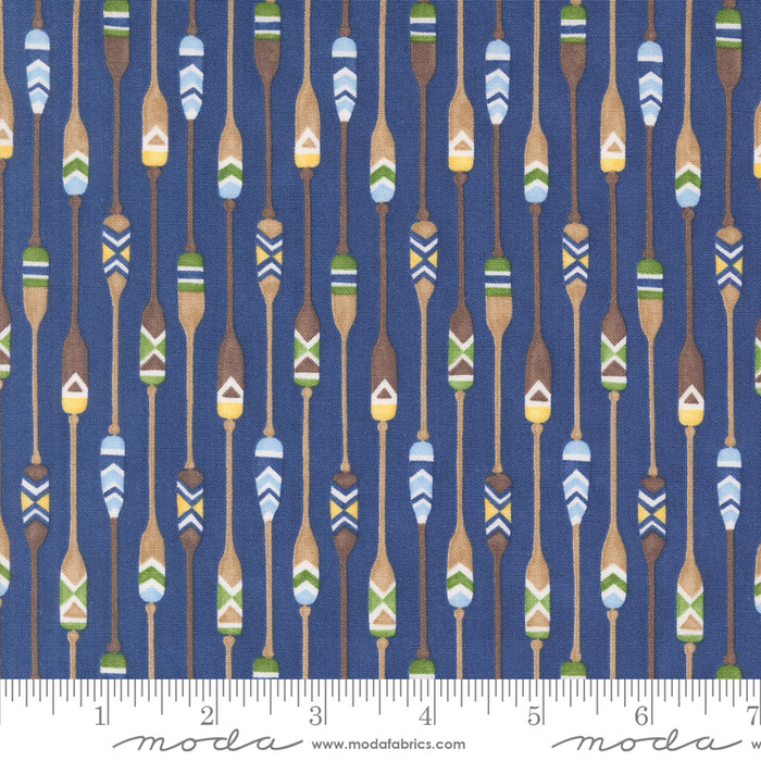 On Lake Time - Patterned Paddles Deep Water