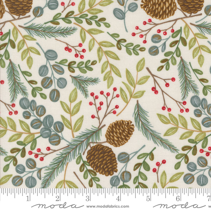 Winter Friends - Woodland Greenery Snowy White