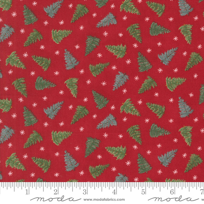 Winter Friends - Christmas Trees Berry Red