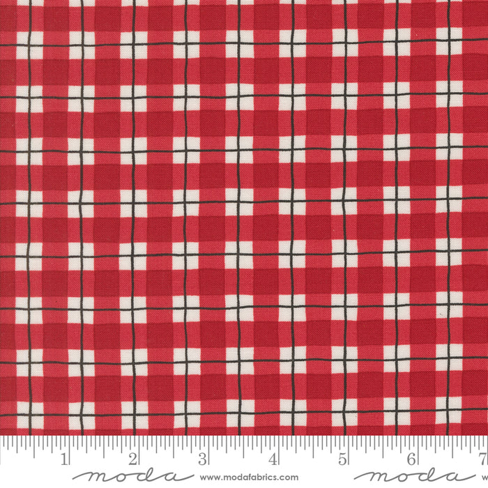 Winter Friends - Checks & Plaids Berry Red