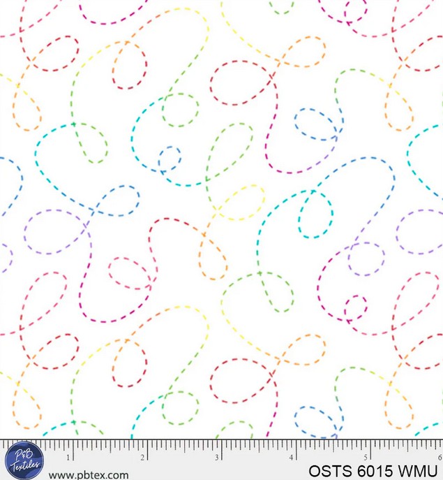 One Stitch Two Stitch - White Rainbow