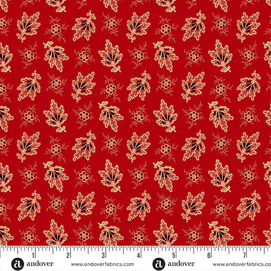 Carolina - Falling Fleur Red