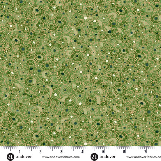Golden Metallic - Scroll Green
