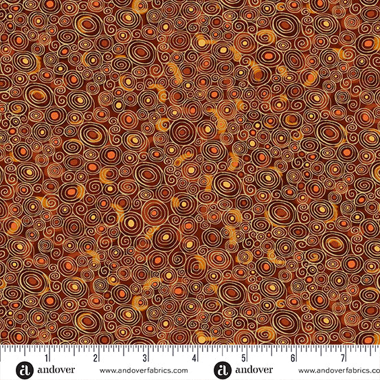 Golden Metallic - Scroll Brown