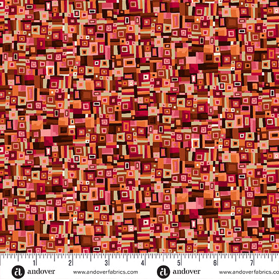 Golden Metallic - Patchwork Red
