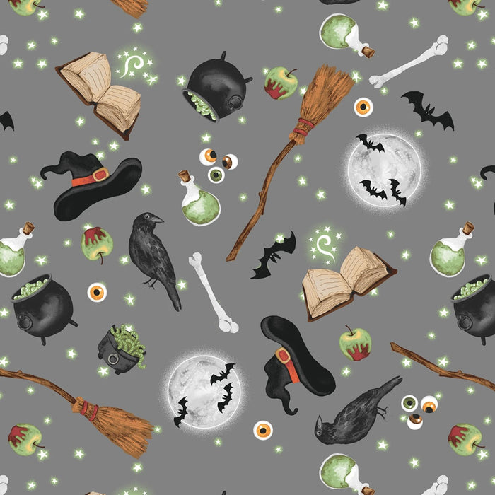Paranormal Parade - Witchy Motifs Gray