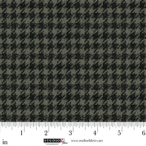 Snowy Days & Frosty Nights - Houndstooth Green/Black