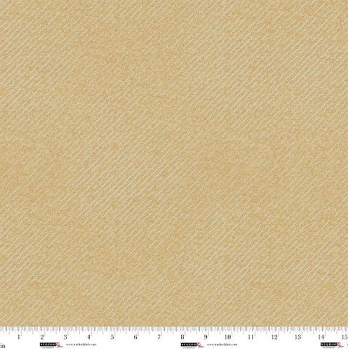 Snowy Days & Frosty Nights - Striped Woolen Texture Sepia