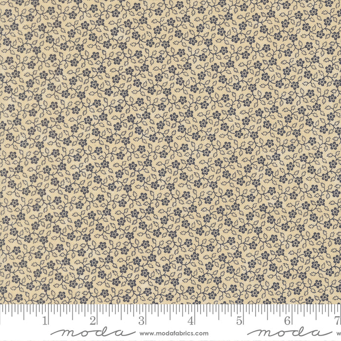 Bluebird's Nest - Flowering Vine Tan Blue