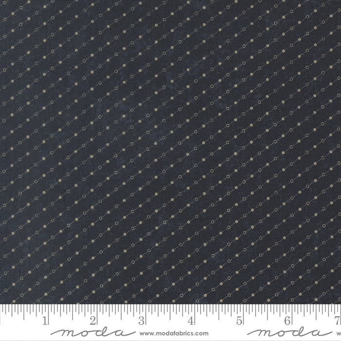 Bluebird's Nest - Dot Dash Navy Blue