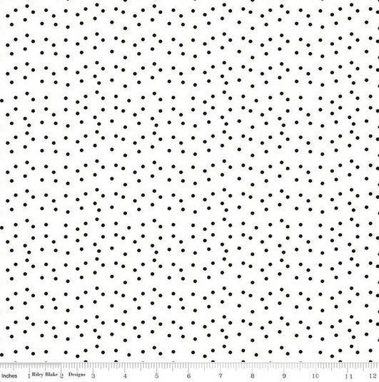 Sewing Seeds III - Seed Dots White