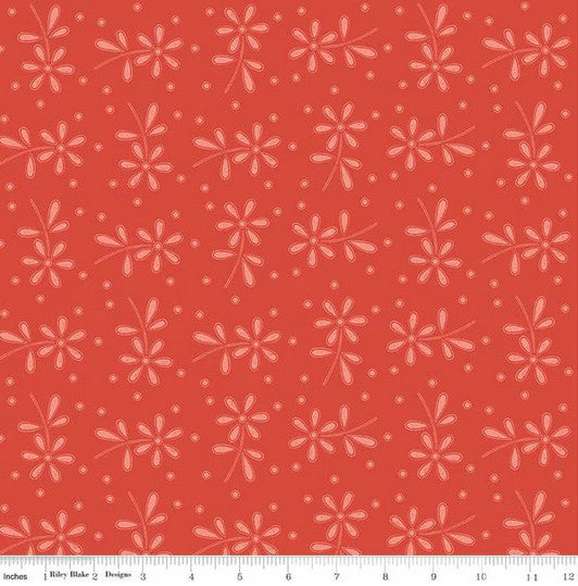 Sewing Seeds III - Eyelet Toss Red