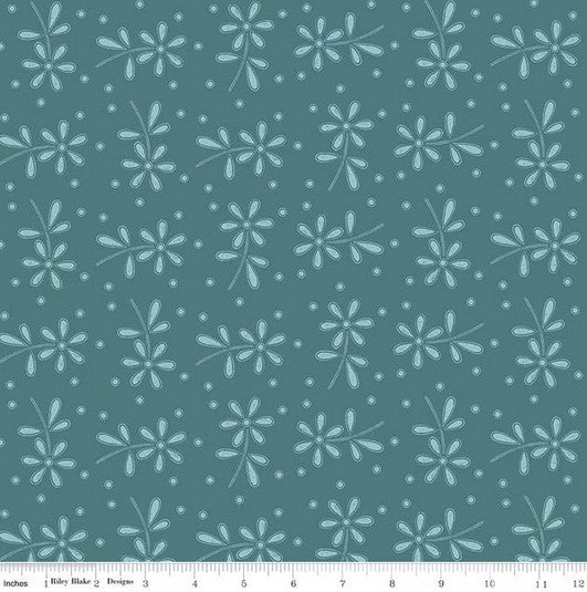 Sewing Seeds III - Eyelet Toss Turquoise